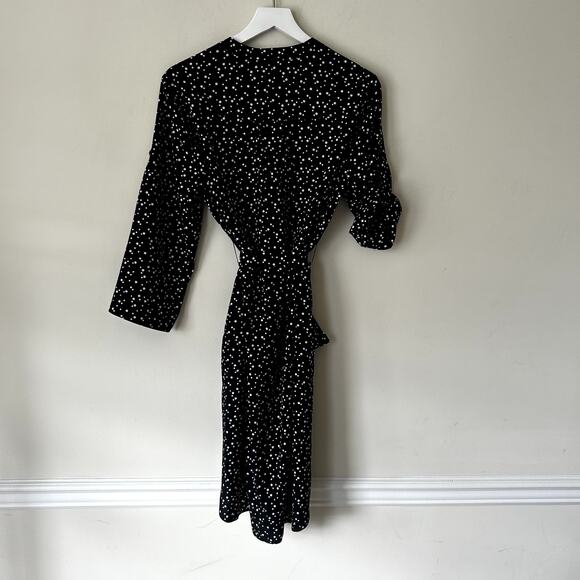 Mauvette Roma Short Spot Printed Shirt Dress US Size 12 NWT StitchFix Drawstring - Picture 4 of 8